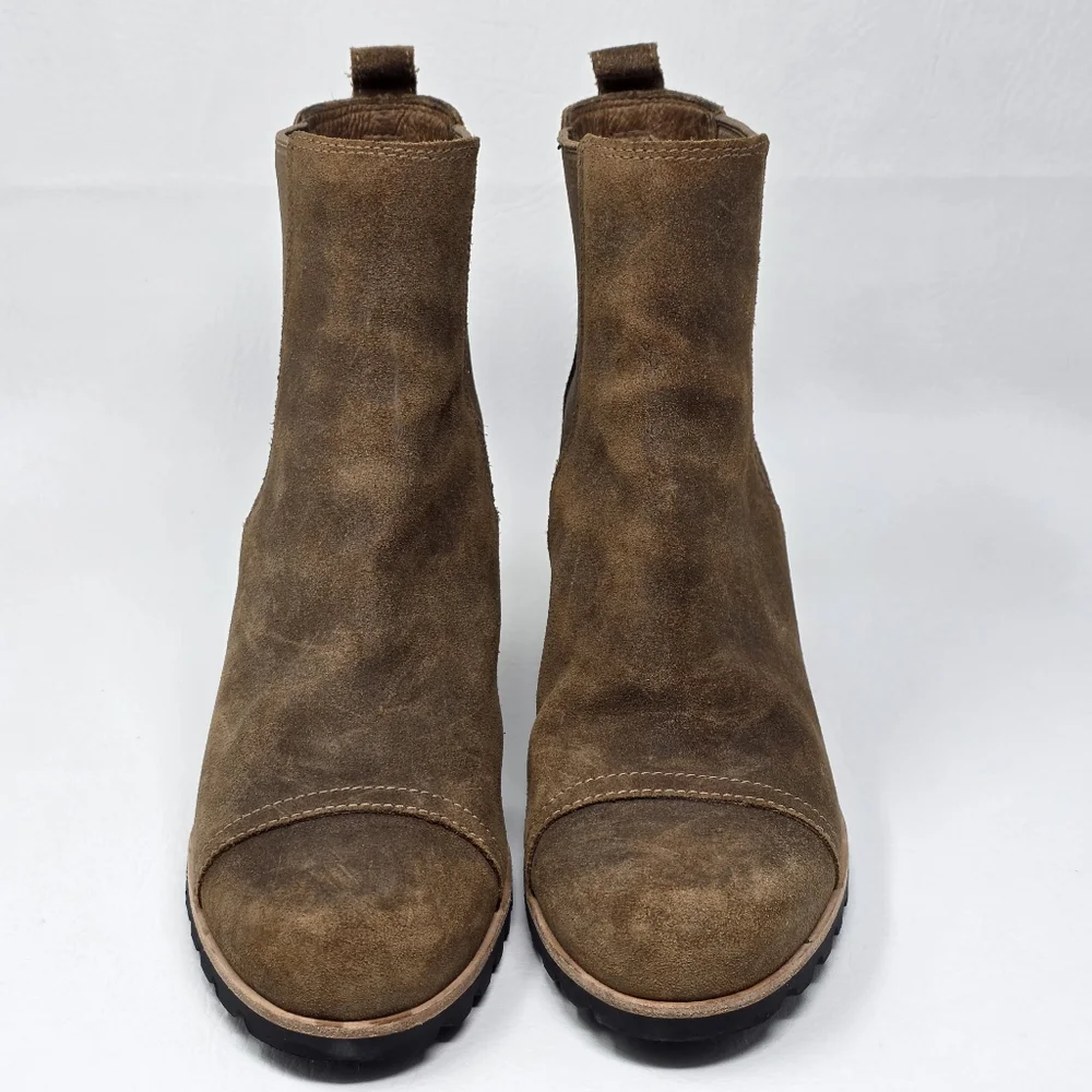 UGG  Pax Hidden Wedge  Boots Women's Size 7.5 Suede Brown Waterproof 1095136 - Picture 7 of 12